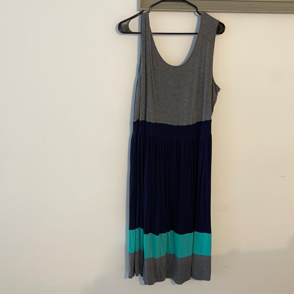 Stretchy cotton multi colored dress